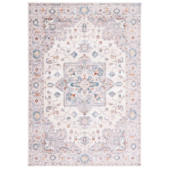 SAFAVIEH Olympia Bari Traditional Area Rug, Grey/Ivory, 4' x 6'