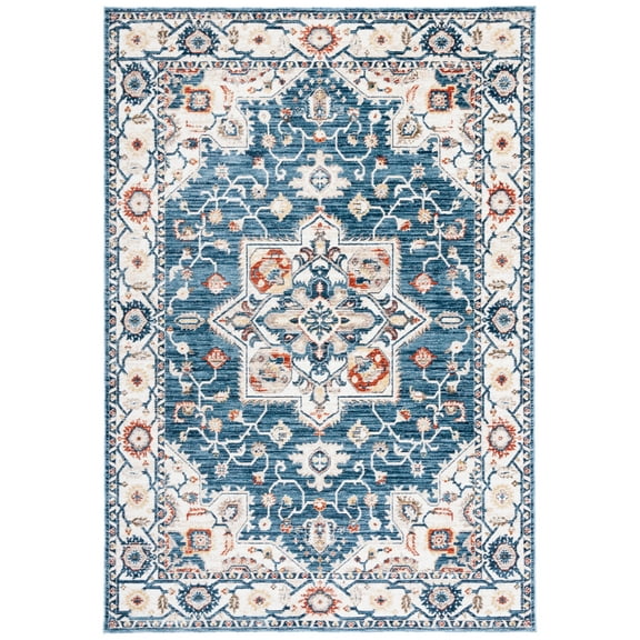 SAFAVIEH Olympia Collection OPA202N Blue / Ivory Rug