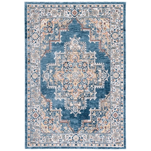 SAFAVIEH Olympia Collection OPA208M Blue / Beige Rug