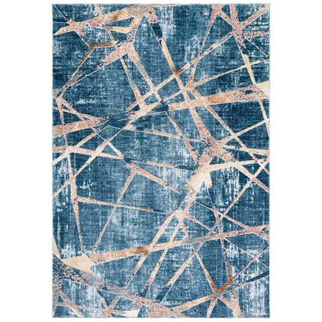 SAFAVIEH Olympia Collection OPA222N Blue / Navy Rug