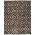 thumbnail image 1 of SAFAVIEH Olympia Eugene Geometric Polyester Shag Area Rug, Mushroom, 8' x 10', 1 of 2