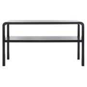 SAFAVIEH Omara Modern Style 2 Tier Console Table, Black 53.4 in. W x 16.9 in. D x 30.2 in. H