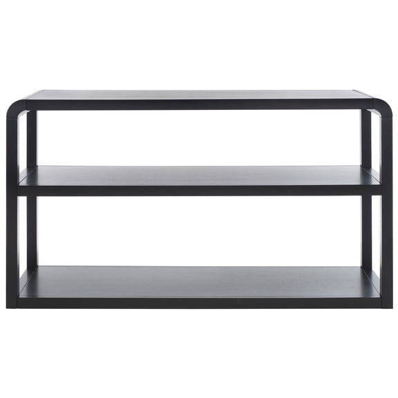 SAFAVIEH Omara Modern Style 3 Tier Console Table, Black (53.4 in. W x 16.9 in. D x 30.2 in. H)