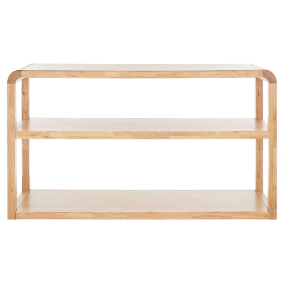 SAFAVIEH Omara Modern Style 3 Tier Console Table, Natural (53.4 in. W x 16.9 in. D x 30.2 in. H)