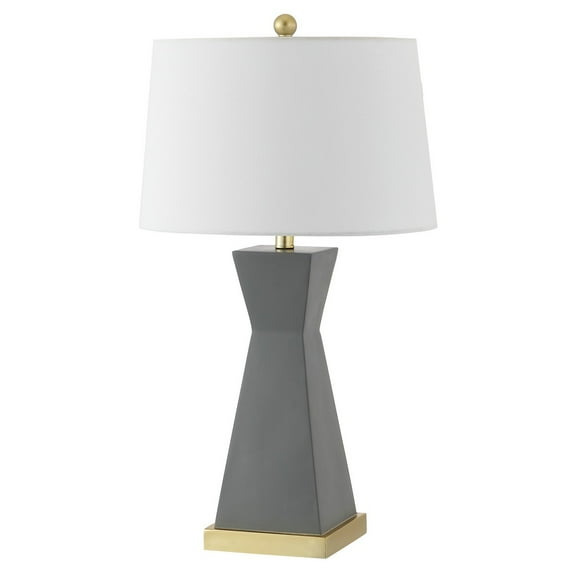 SAFAVIEH Onder 27 in. Geometric Table Lamps, Grey, Set of 2