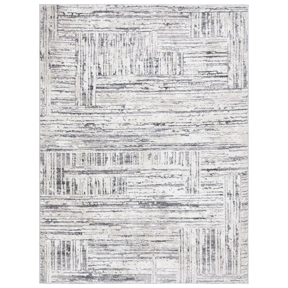 SAFAVIEH Opal Arianne Abstract Area Rug, Ivory/Dark Grey, 5'3" x 7'6"