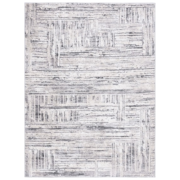 SAFAVIEH Opal Arianne Abstract Area Rug, Ivory/Dark Grey, 8' x 10'