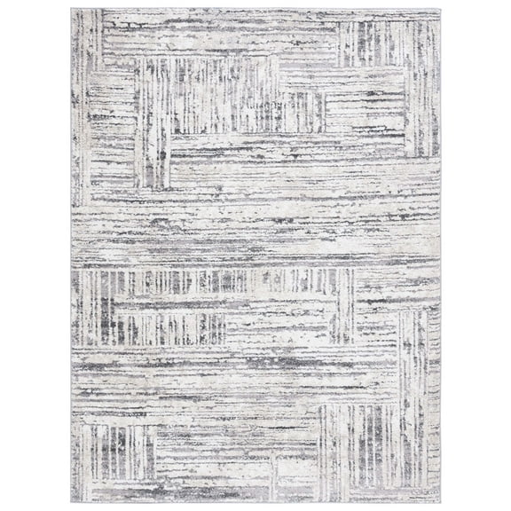 SAFAVIEH Opal Arianne Abstract Area Rug, Ivory/Dark Grey, 8' x 10'