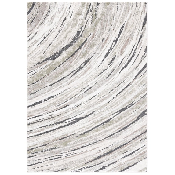 SAFAVIEH Opal Braylon Abstract Area Rug, Green/Grey Ivory, 8' x 10'