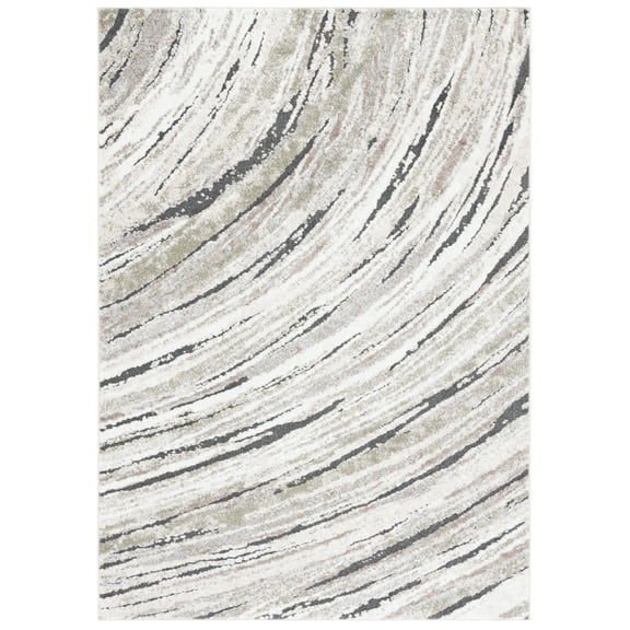 SAFAVIEH Opal Braylon Abstract Area Rug, Green/Grey Ivory, 8' x 10'