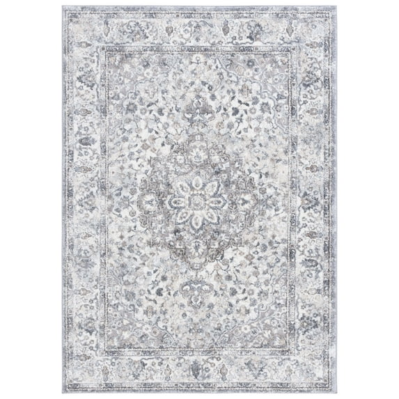 SAFAVIEH Opal Cletus Oriental Area Rug, Grey/Ivory, 5'3" x 7'6"