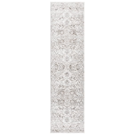 SAFAVIEH Opal Kentigern Medallion Runner Rug, Grey/Beige, 2'3" x 9'