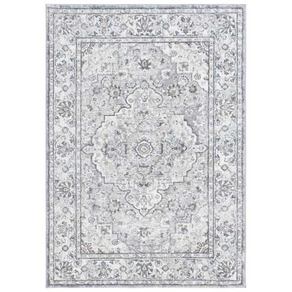 SAFAVIEH Opal Roy Oriental Runner Rug, Grey/Ivory, 2'3" x 9'