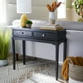 thumbnail image 1 of SAFAVIEH Opal Rustic 2 Drawer Console Table, Black, 1 of 7