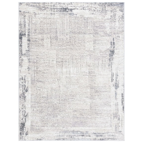 SAFAVIEH Opal Saleem Abstract Area Rug, Ivory/Grey, 8' x 10'