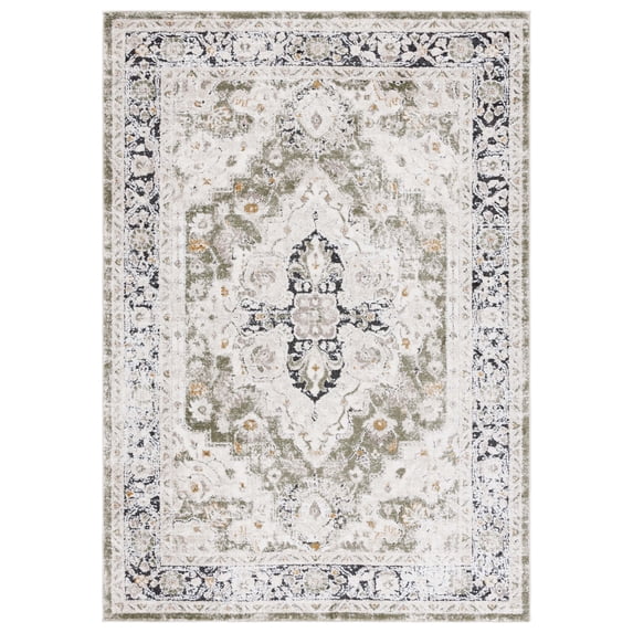 SAFAVIEH Opal Tabitha Medallion Area Rug, Green/Beige, 4' x 6'