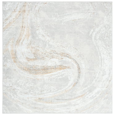 SAFAVIEH Orchard Edweena Modern Area Rug, Grey/Gold, 6'7" x 6'7" Square
