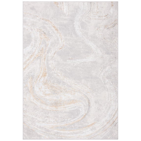 SAFAVIEH Orchard Edweena Modern Area Rug, Grey/Gold, 6' x 9'