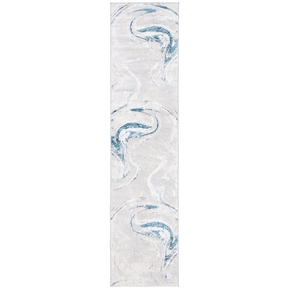 SAFAVIEH Orchard Edweena Modern Runner Rug, Grey/Blue, 2'2" x 9'
