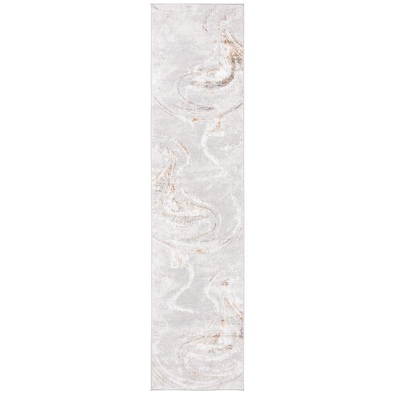 SAFAVIEH Orchard Edweena Modern Runner Rug, Grey/Gold, 2'2" x 11'