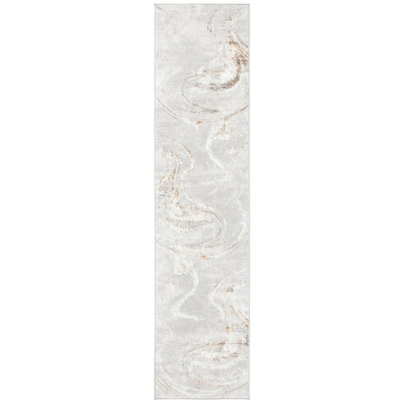 SAFAVIEH Orchard Edweena Modern Runner Rug, Grey/Gold, 2'2" x 7'