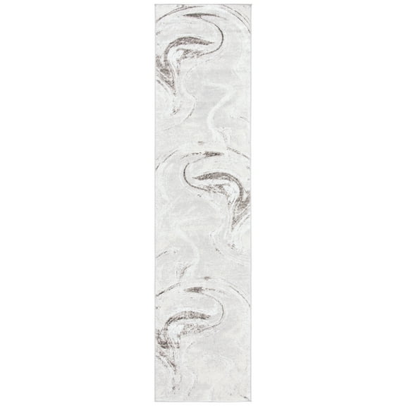 SAFAVIEH Orchard Edweena Modern Runner Rug, Grey/Light Grey, 2'2" x 9'