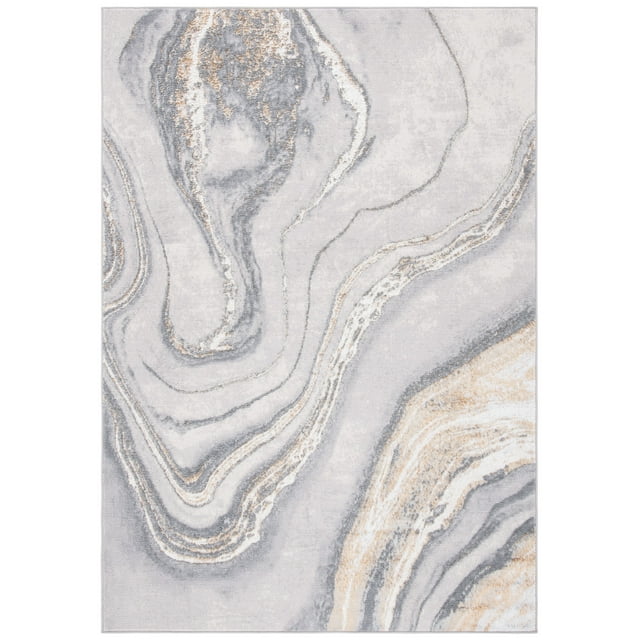SAFAVIEH Orchard Edwin Modern Area Rug, Grey/Gold, 4'5" x 6'5"