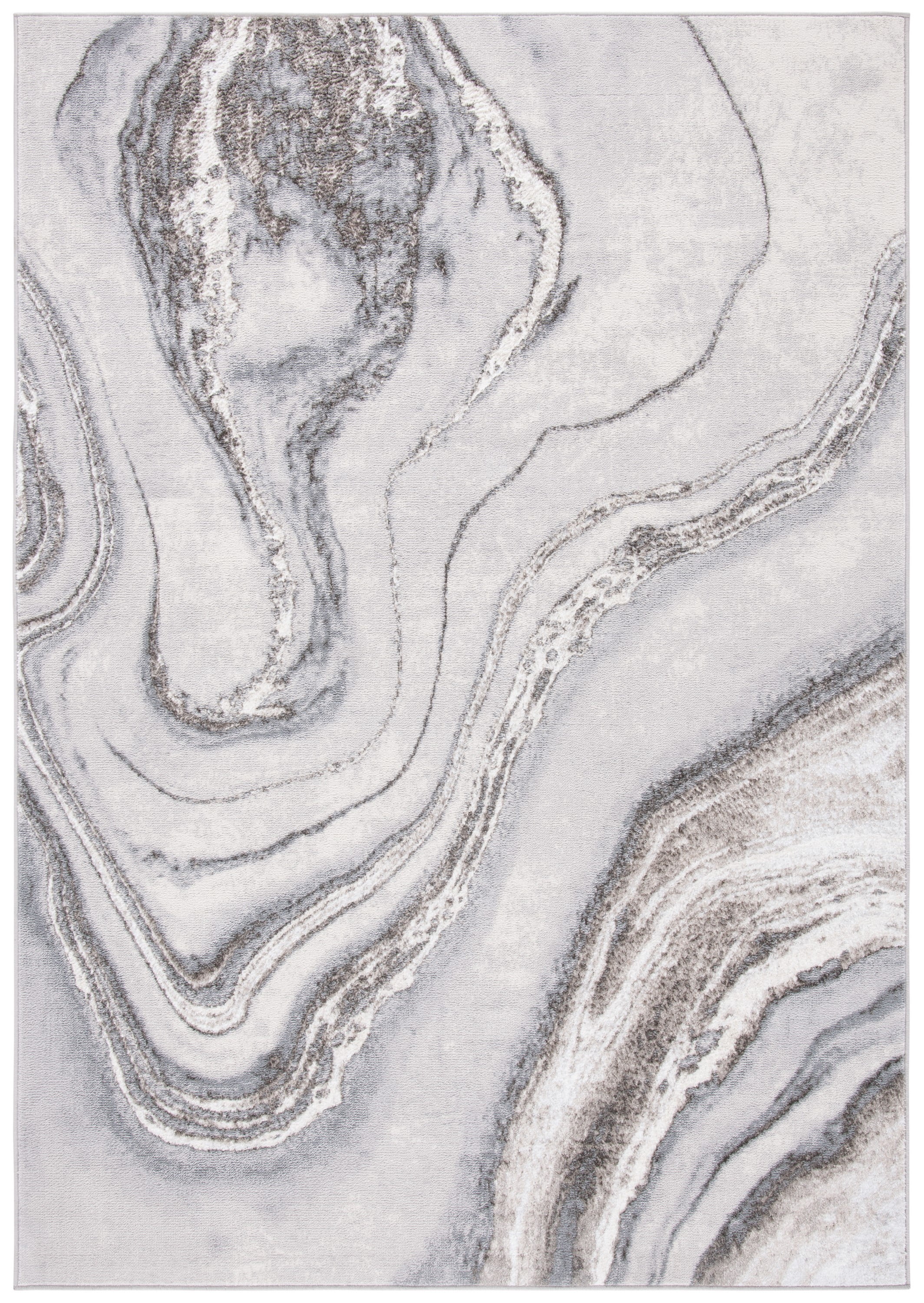 SAFAVIEH Orchard Edwin Modern Area Rug, Grey/Ivory, 4'5