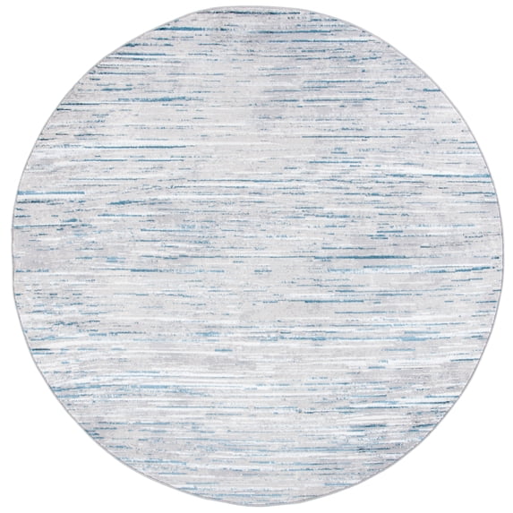 SAFAVIEH Orchard Edythe Distressed Area Rug, Grey/Blue, 6'7" x 6'7" Round