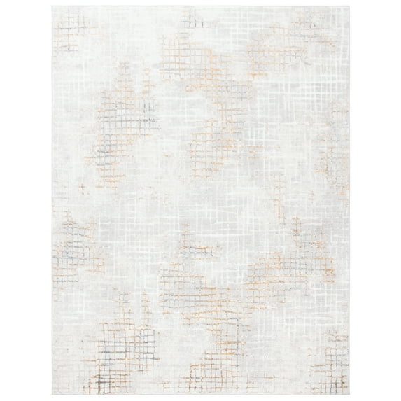 SAFAVIEH Orchard Egbert Trellis Area Rug, Grey/Gold, 9' x 12'