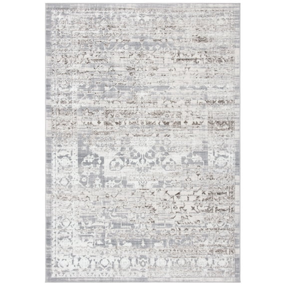 SAFAVIEH Orchard Eglantine Damask Area Rug, Grey/Light Grey, 5'5" x 7'7"