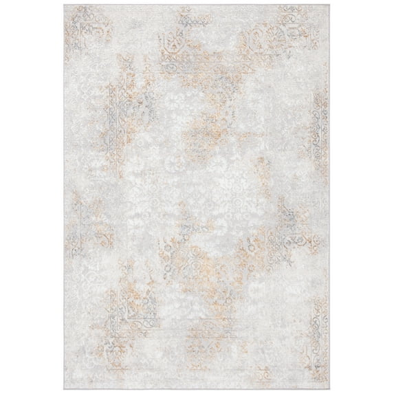 SAFAVIEH Orchard Eileen Floral Area Rug, Grey/Gold, 5'5" x 7'7"