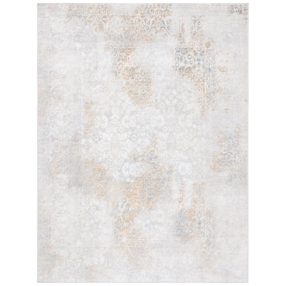 SAFAVIEH Orchard Eileen Floral Area Rug, Grey/Gold, 9' x 12'