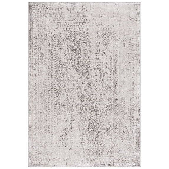 SAFAVIEH Orchard Martin Abstract Polyester Area Rug, Gray/Silver, 9' x 12'