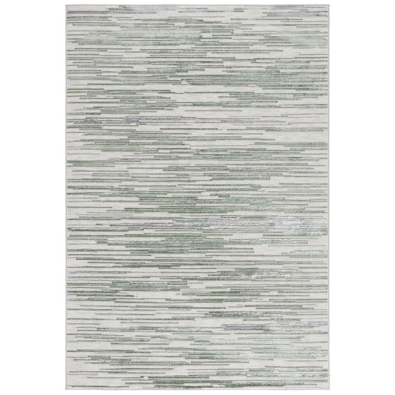 SAFAVIEH Orchard Roslyn Distressed Polyester Area Rug, Gray/Green, 5'3" x 7'6"
