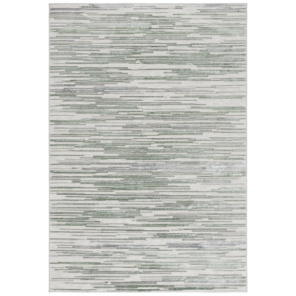 SAFAVIEH Orchard Roslyn Distressed Polyester Area Rug, Gray/Green, 5'3" x 7'6"