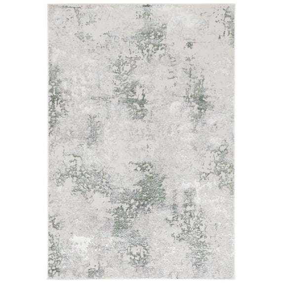 SAFAVIEH Orchard Shelagh Abstract Polyester Area Rug, Gray/Green, 8' x 10'
