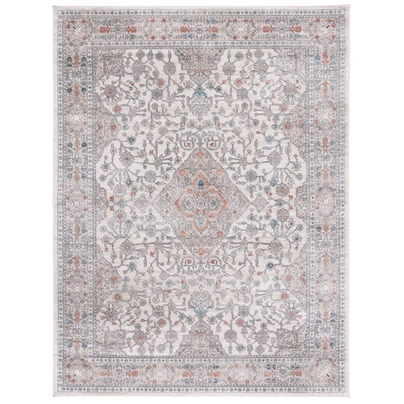 SAFAVIEH Oregon Coriander Oriental Area Rug, Grey/Ivory, 9' x 12'
