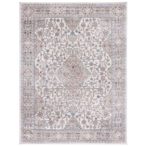 SAFAVIEH Oregon Coriander Oriental Area Rug, Grey/Ivory, 9' x 12'