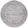 thumbnail image 1 of SAFAVIEH Oregon Creighton Floral Bordered Area Rug, 3' x 3' Round, Grey/Ivory, 1 of 8