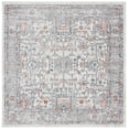 thumbnail image 1 of SAFAVIEH Oregon Creighton Floral Bordered Area Rug, 6'7" x 6'7" Square, Grey/Ivory, 1 of 8