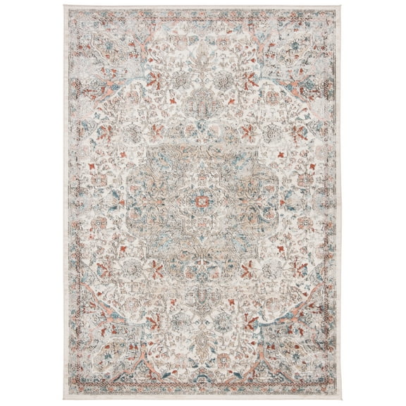 SAFAVIEH Oregon Einri Floral Area Rug, Grey/Ivory, 5'1" x 7'6"