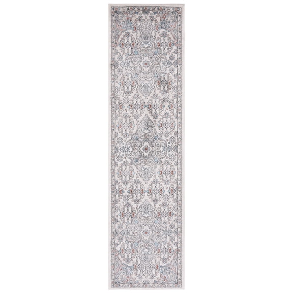 SAFAVIEH Oregon Einri Floral Runner Rug, Grey/Ivory, 2'2" x 8'