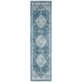 thumbnail image 1 of SAFAVIEH Oregon Ronnette Damask Runner Rug, Navy/Ivory, 2'2" x 7', 1 of 11