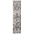 thumbnail image 1 of SAFAVIEH Oregon Seachlann Floral Bordered Runner Rug, Grey/Blue, 2'2" x 6', 1 of 7