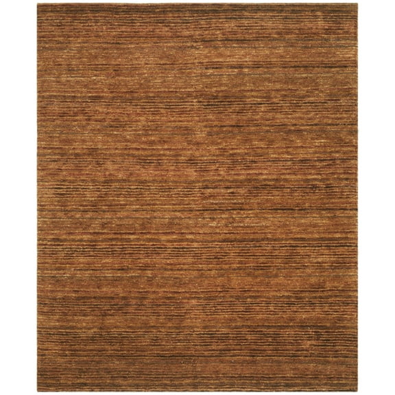 SAFAVIEH Organic Ben Striped Jute Area Rug, Red/Multi, 9' x 12'