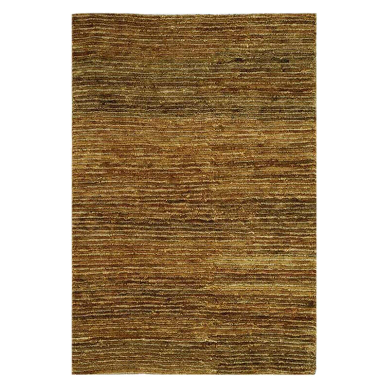 Handmade Gold Jute Rectangular Area Rug, 9' x 12'