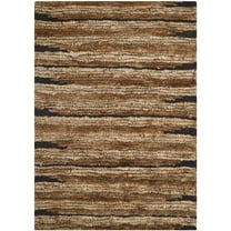 SAFAVIEH Organic Isabella Striped Braided Jute Area Rug, Natural, 3' x 5'