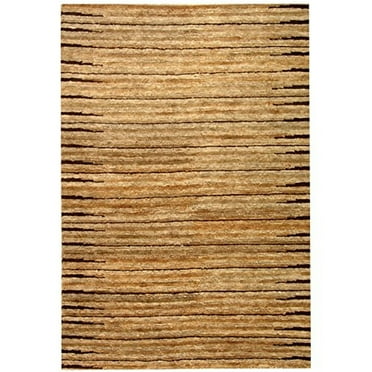 SAFAVIEH Organic Isabella Striped Braided Jute Area Rug, Natural, 8' x 10'