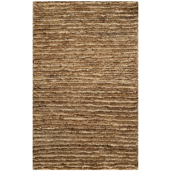 SAFAVIEH Organic Jemima Striped Braided Jute Area Rug, Natural, 2' x 3'